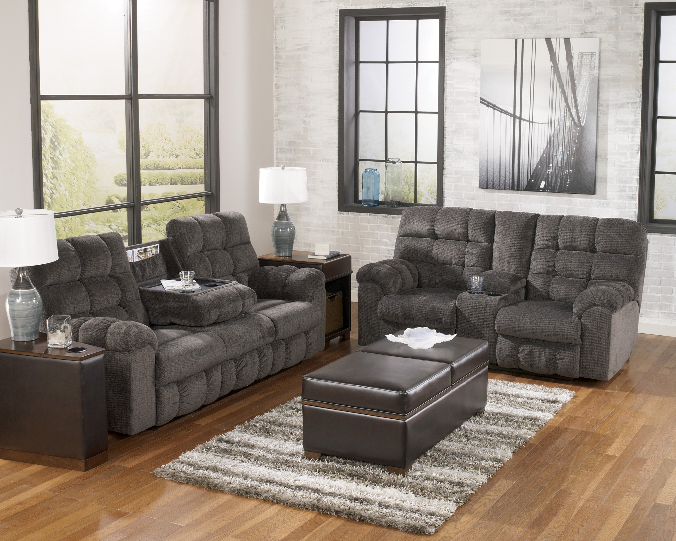 FurnitureETC | Furniture & More Acieona Slate Reclining ...